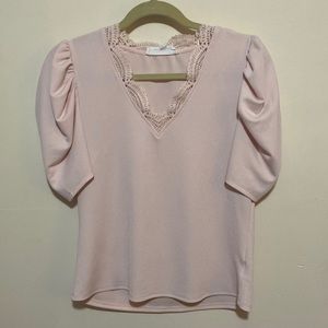Pink dress blouse